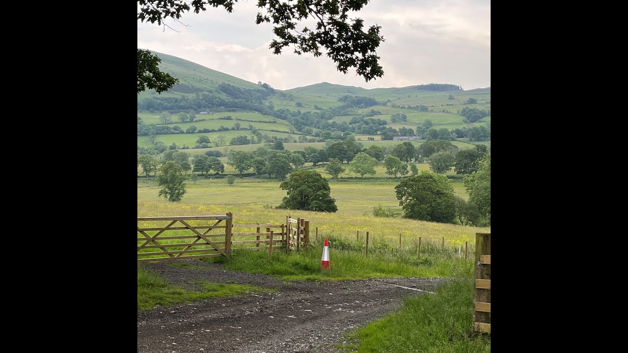 Greg and Jan arrive at James Rebanks farm, prettiest view in England.