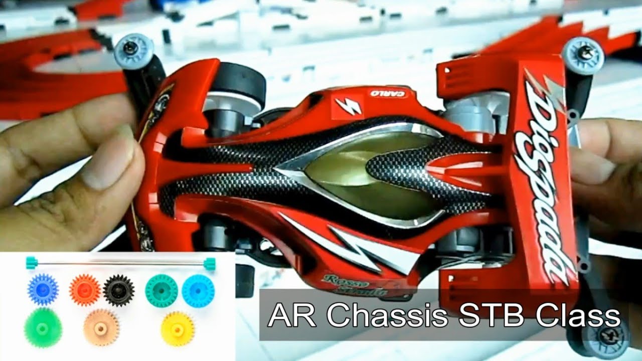 TAMIYA Mini 4WD DIOSPADA PREMIUM (STB) - AR Chassis - Test Kecepatan dan Setting Gear