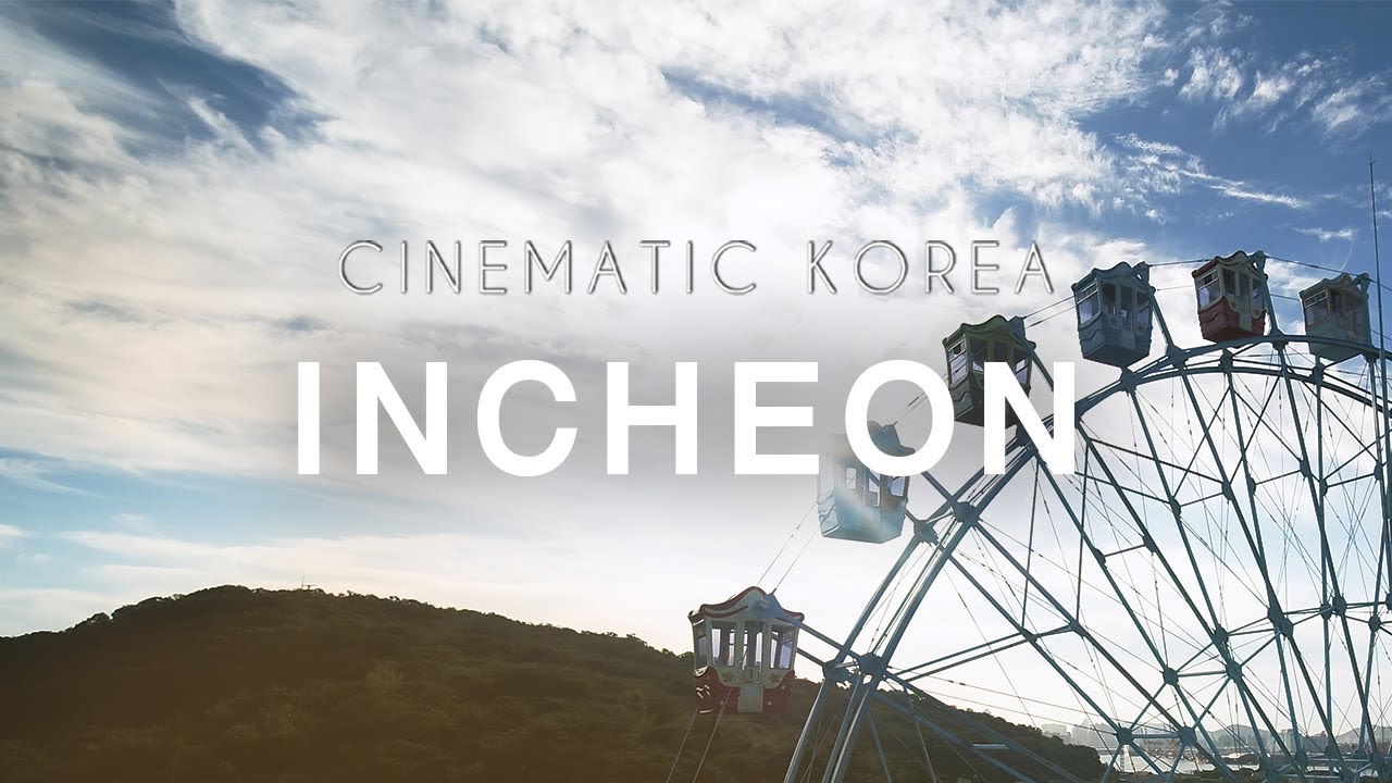 인천 월미도 테마파크와 원도심 Cinematic Korea Incheon Metropolitan City Drone shot  [4K 드론영상소스]