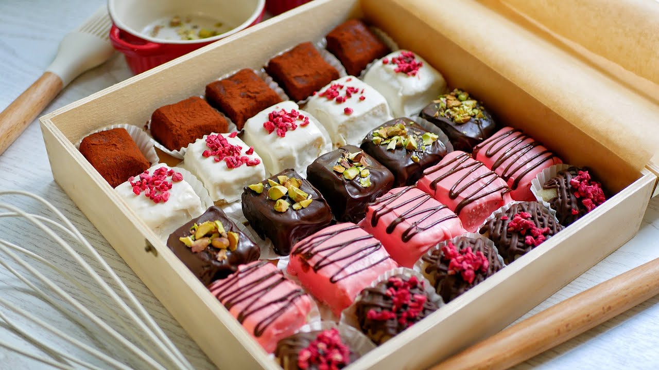 Коробка Конфет 🎁 МАРЦИПАН 🍬 Как Приготовить  Марципановые Конфеты