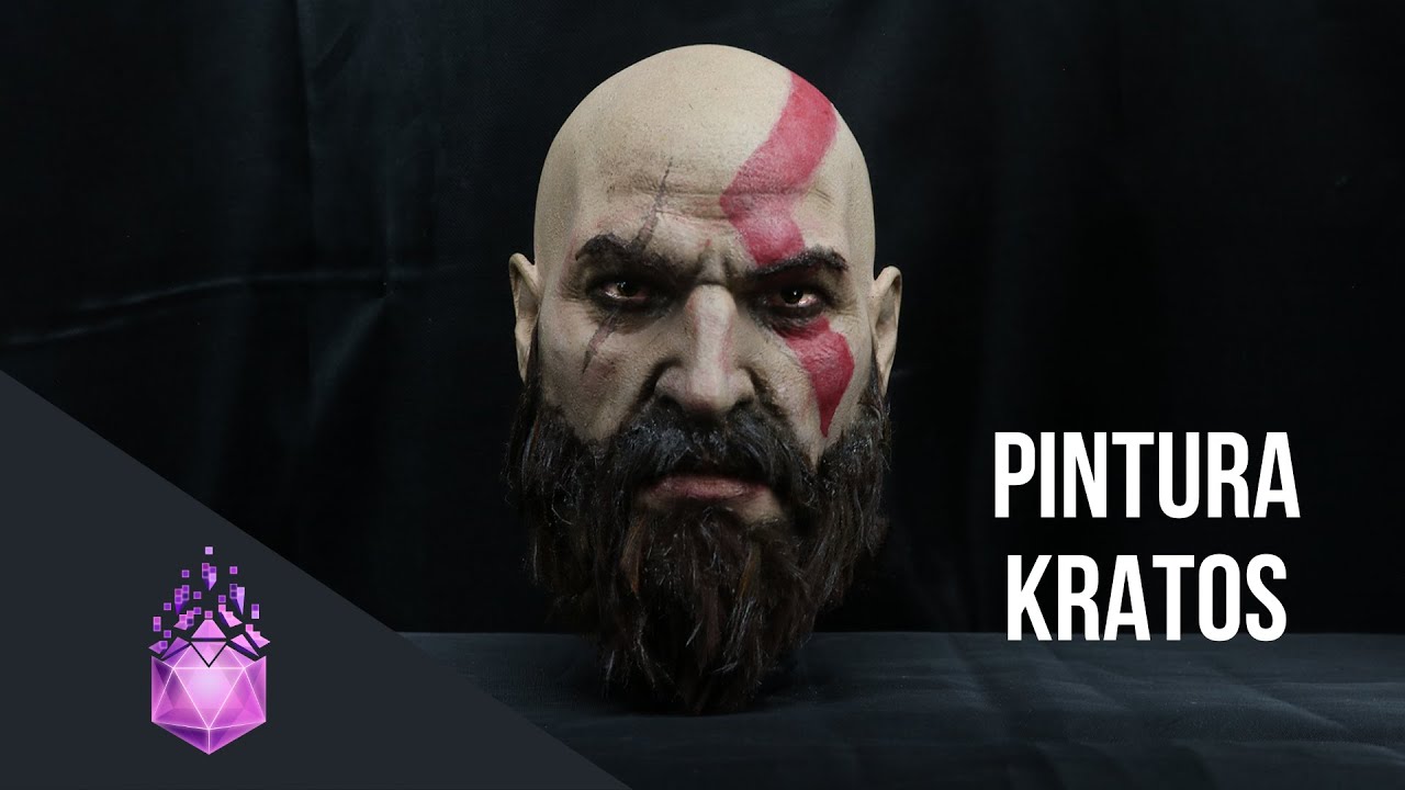 Kratos de impressão 3D - Como fazer pintura realista! | Oficina 4D