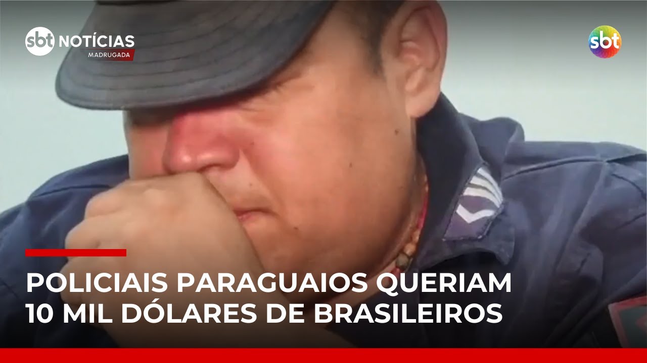 Policiais paraguaios são presos por extorquir brasileiros durante abordagem | #SBTNotícias