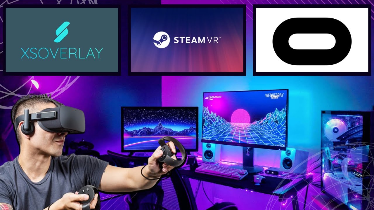 Como mexer no PC pelo seu Oculus VR | XSOverlay / SteamVR / Meta Horizon Link | Rift CV1 | PT-BR