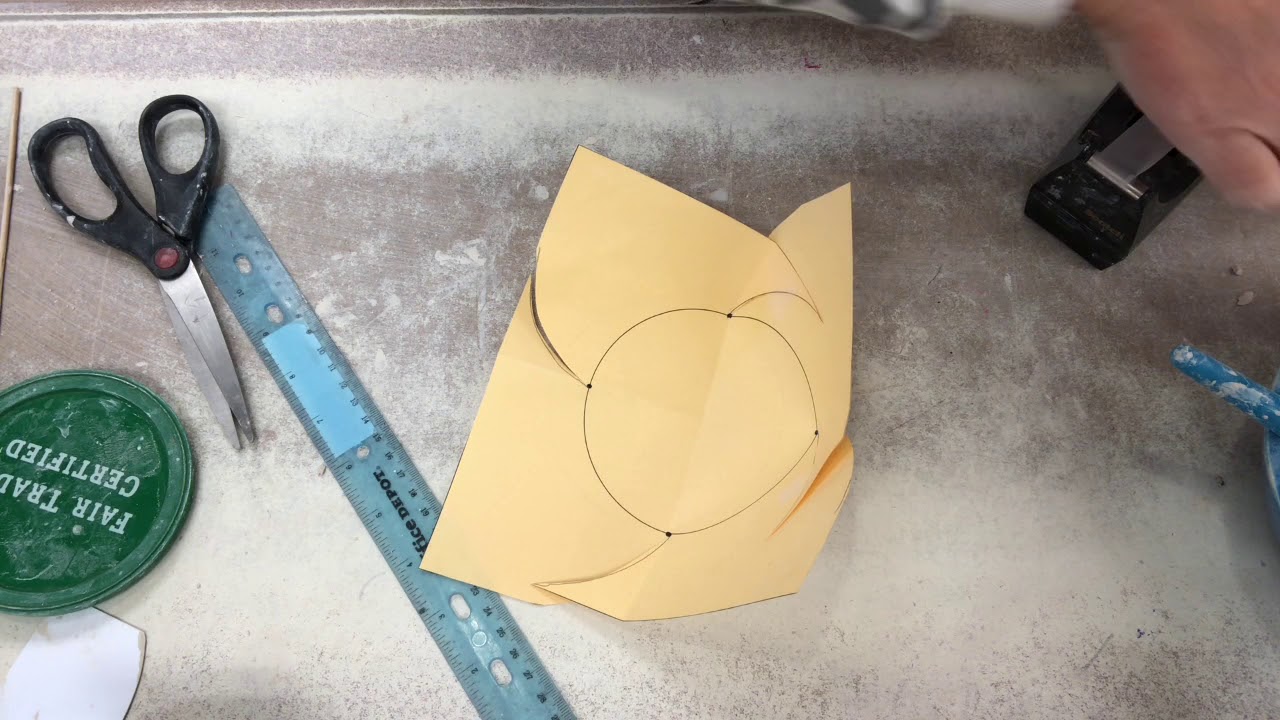 Origami bowl template tips