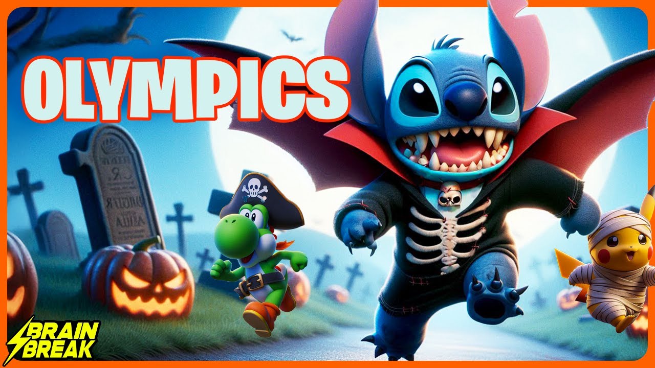 ⚡️ Halloween Olympics ⚡️ Brain Break for Kids ⚡️ Just Dance ⚡️ Danny Go ⚡️ Jump Challenge