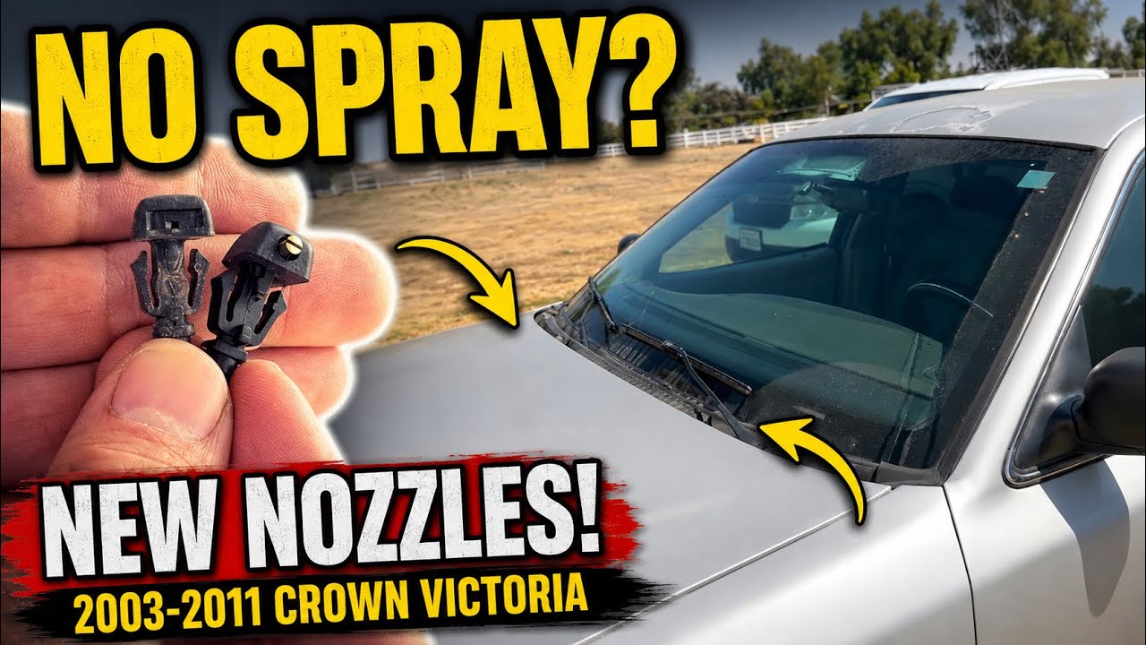 Replace 2003-2011 Crown Victoria Windshield Nozzles