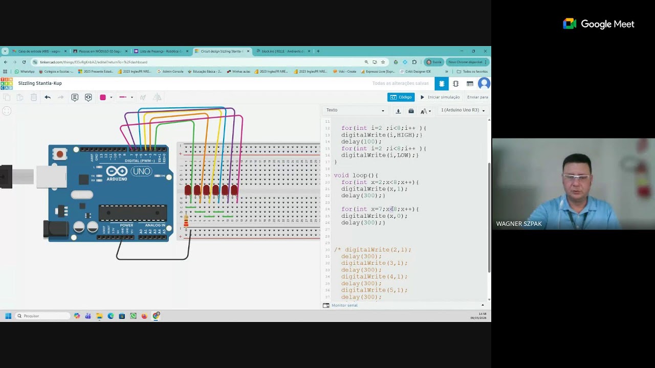 Arduino: bibliotecas e funções e Comando FOR