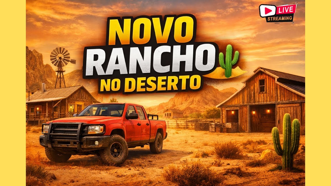 Novo Ranch no Deserto | Ranch Simulator DLC | Gameplay Comentada