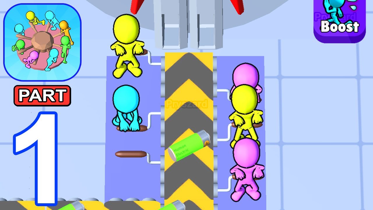 Human Electric Company - iOS, Android Gameplay Walkthrough Part 1 Stickman Electric Company