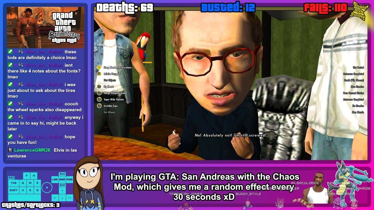 (VOD; 25th Jan 2026) Can't Climb a Mountain with Wet Hair xD | GTA: San Andreas (Chaos Mod)