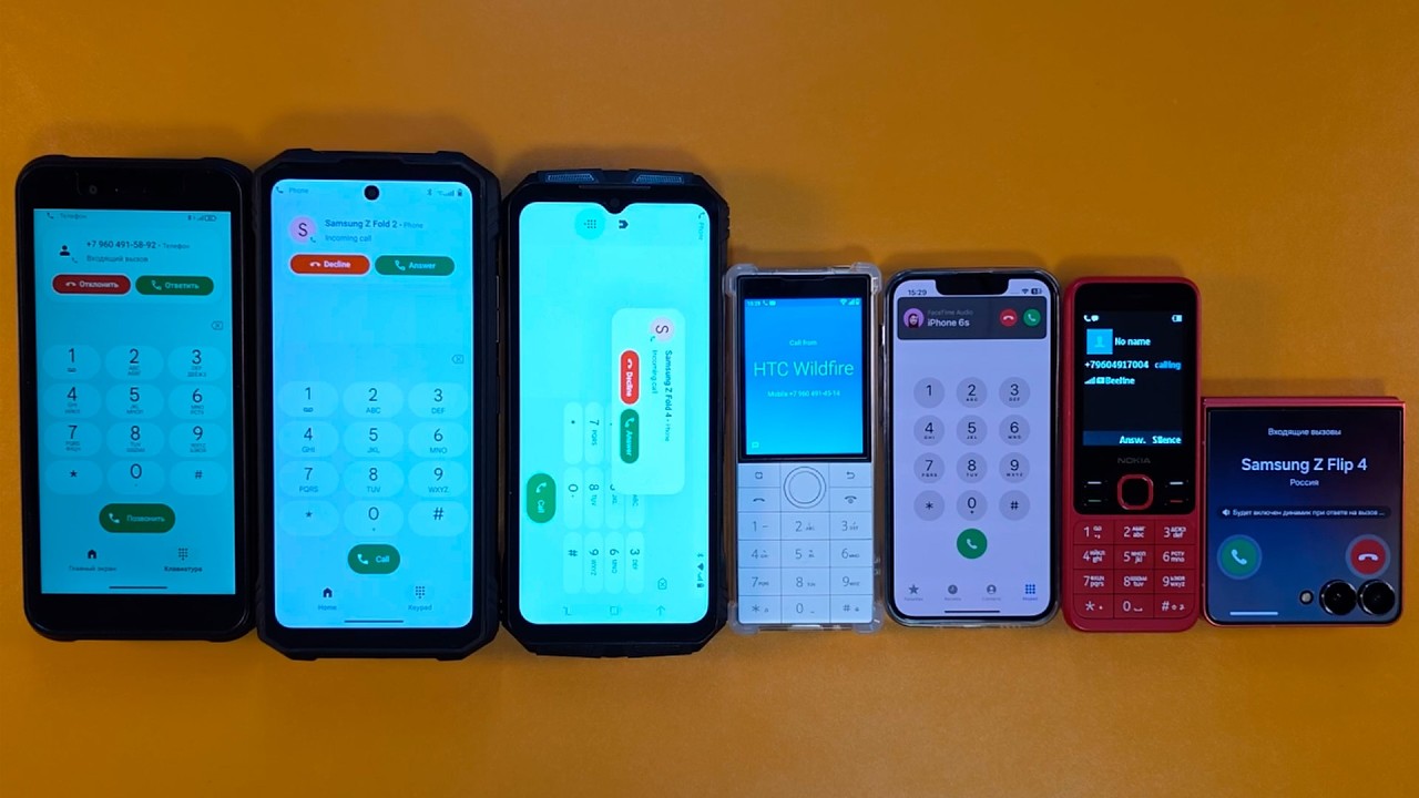 THREE BIG FOUR SMALL INCOMING CALL SAMSUNG Z FLIP 7 NOKIA 150 QIN F22 ULEFON RUGKING