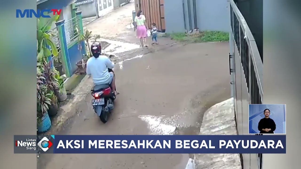 CCTV Rekam Mama Muda di Depok Jadi Korban Begal Payudara 