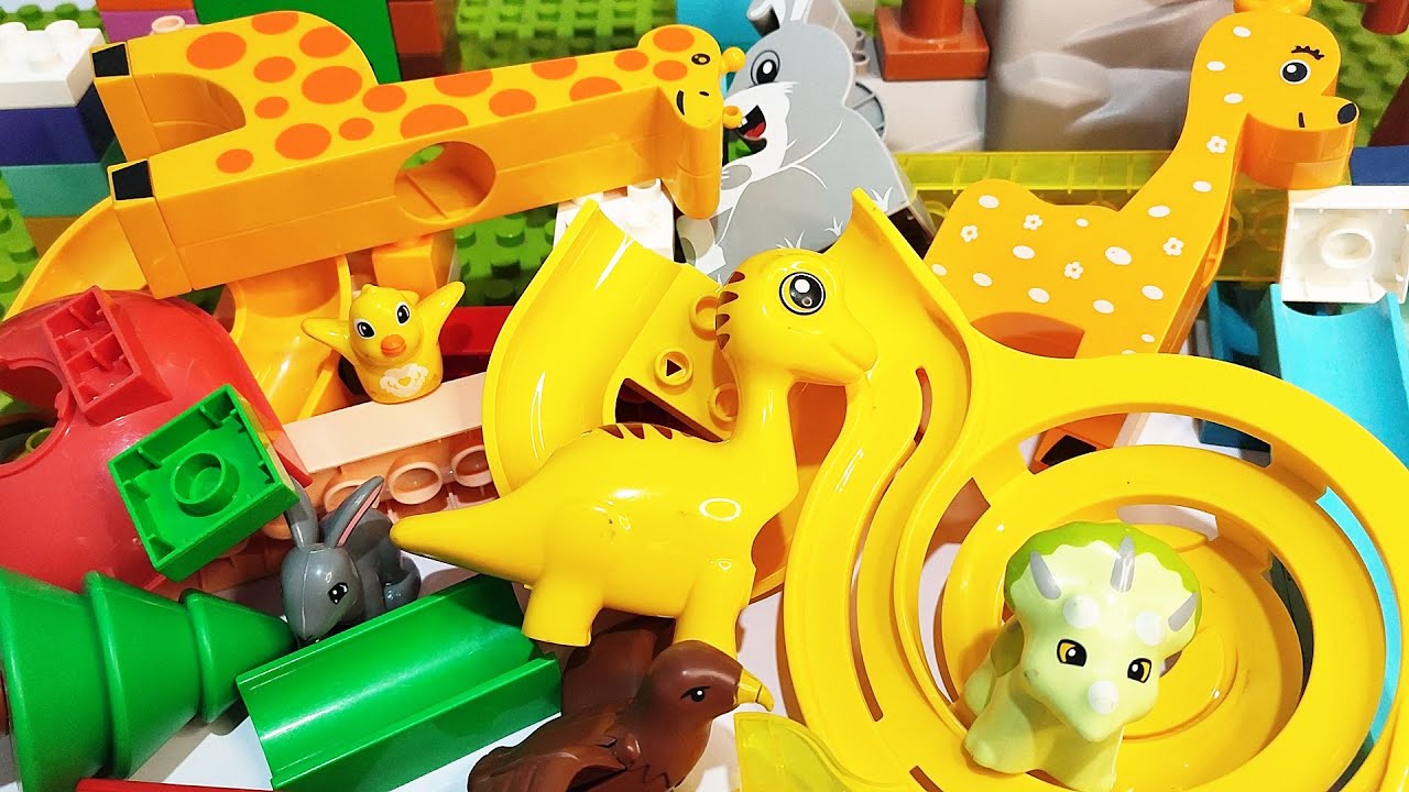 Satisfying Building Blocks ASMR Marble Run Blocks Coaster #1