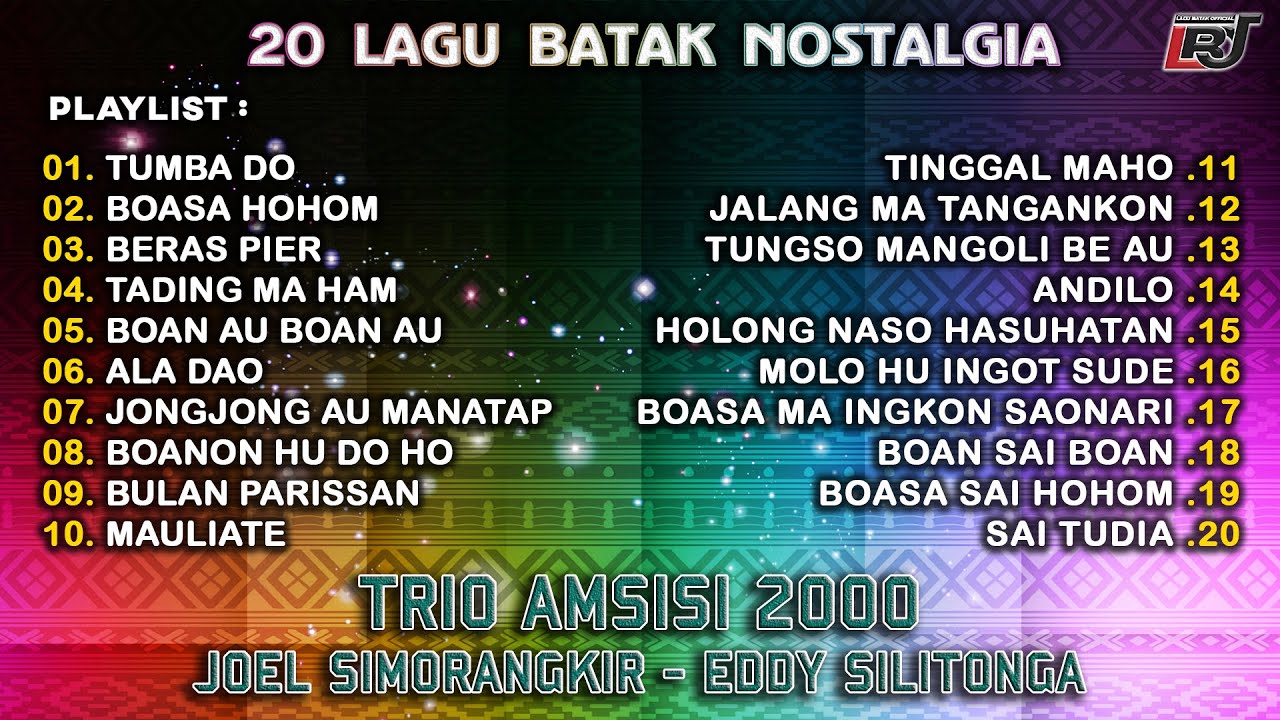 Kompilasi Lagu Batak Nostalgia Trio Amsisi 2000, Joel Simorangkir, Eddy Silitonga | Lagu Batak Lawas