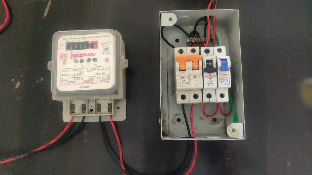4-Way MCB Box with Meter Connection | Step by Step Wiring Guide