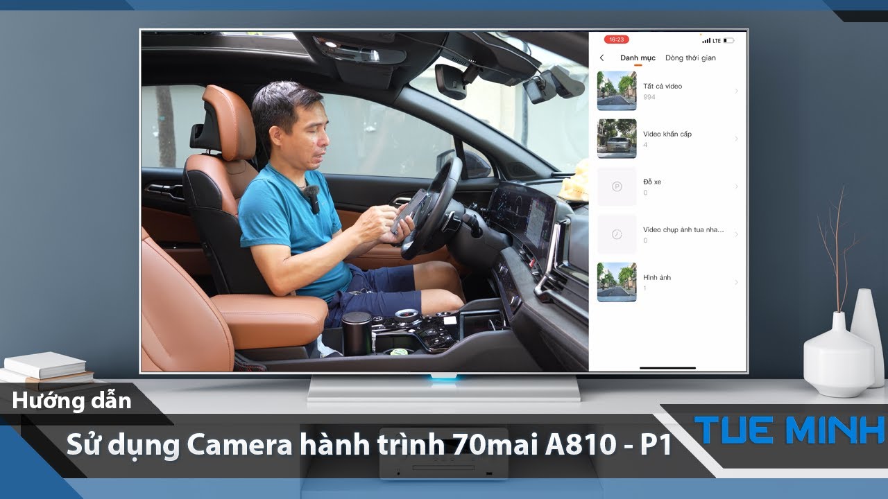 Hướng dẫn sử dụng Camera hành trình 70mai A810 trên điện thoại