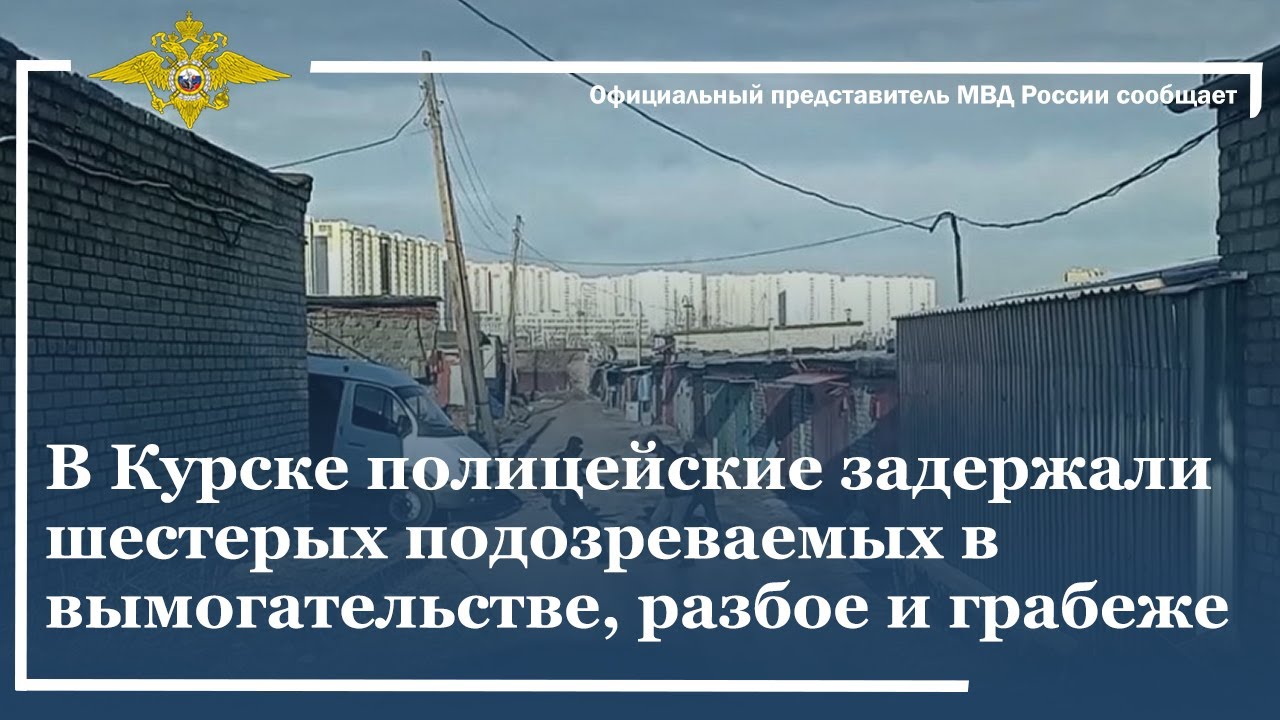 Ирина Волк: В Курске полицейские задержали шестерых подозреваемых в вымогательстве, разбое и грабеже