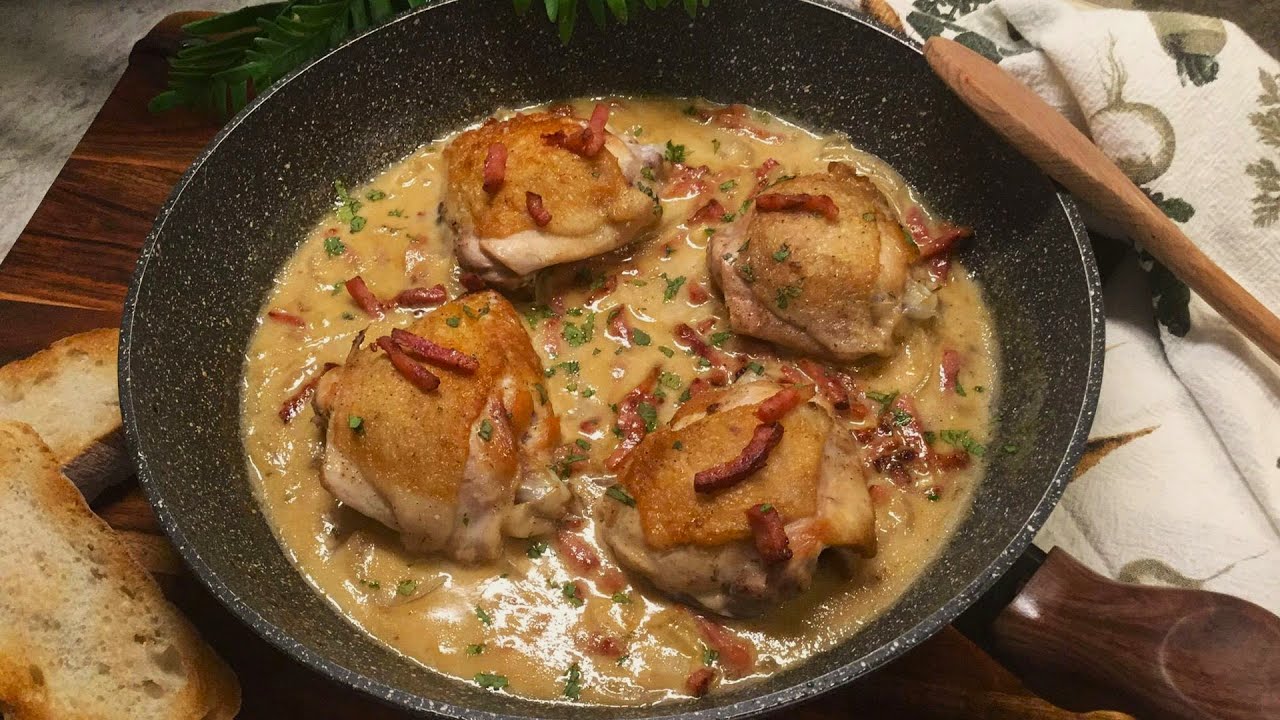 Comment faire un poulet à la moutarde -  make this delicious chicken with mustard