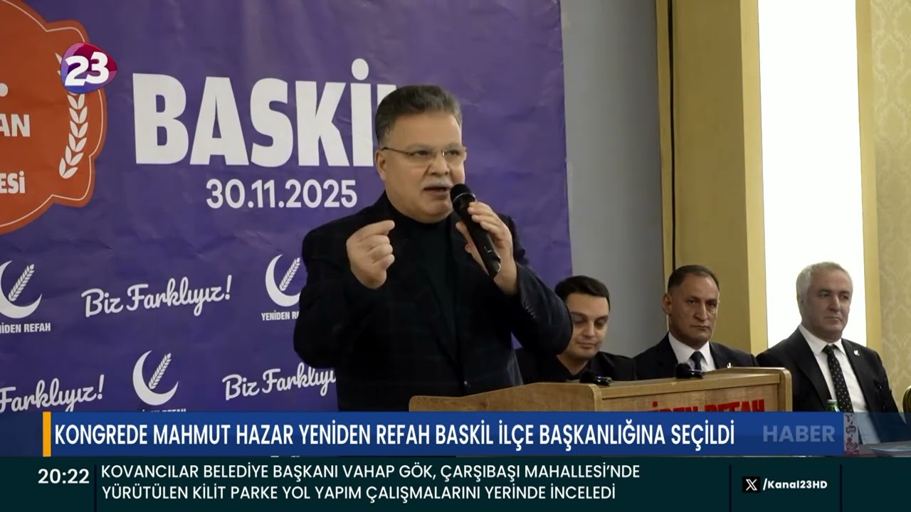 YENİDEN REFAH PARTİSİ BASKİL İLÇE KONGRESİ GERÇEKLEŞTİRİLDİ