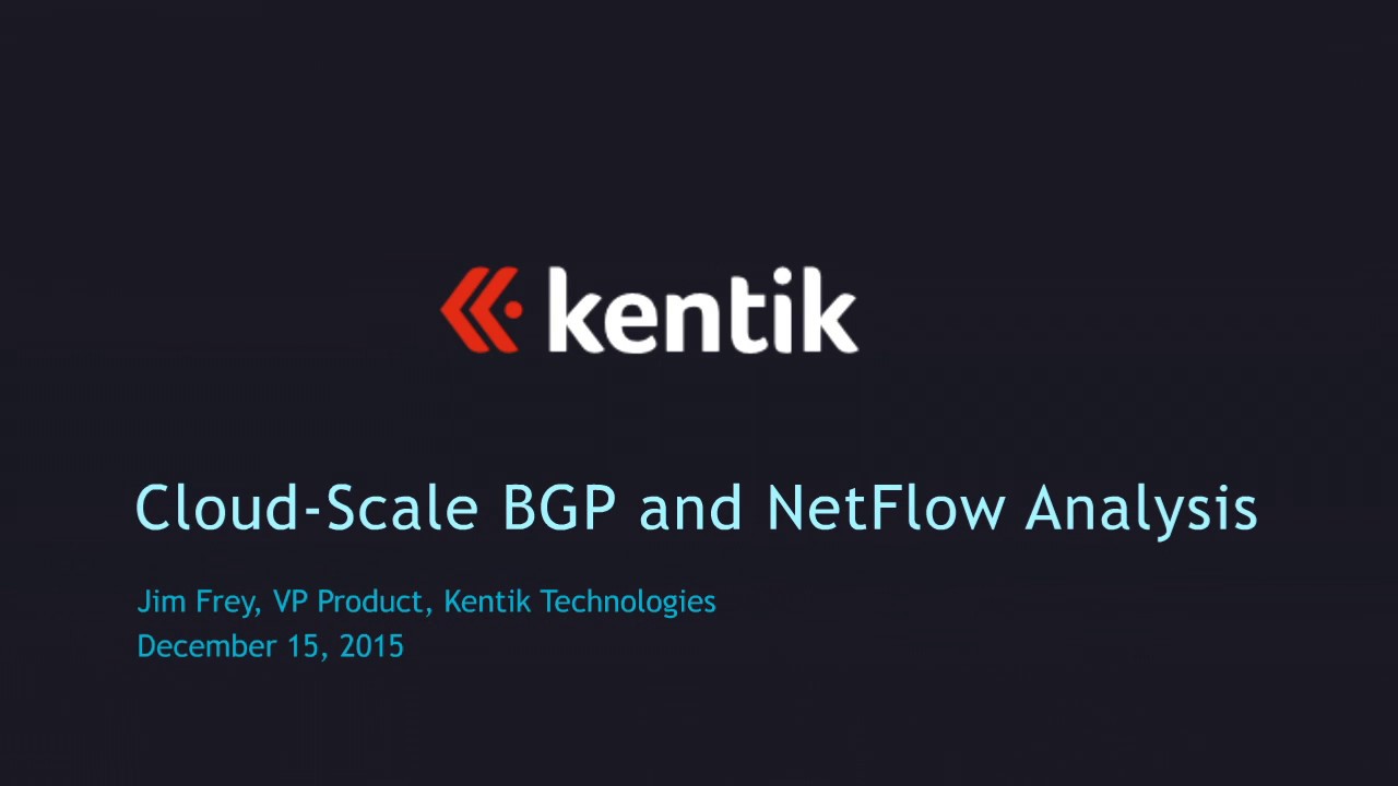 How BGP and NetFlow Can Scale for Cloud Visibility: Product Webinar