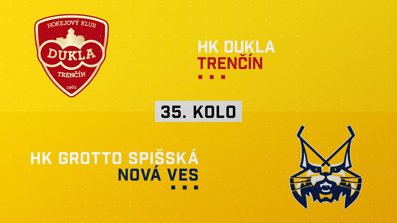 35.kolo Dukla Trenčín - HK GROTTO Spišská Nová Ves HIGHLIGHTS