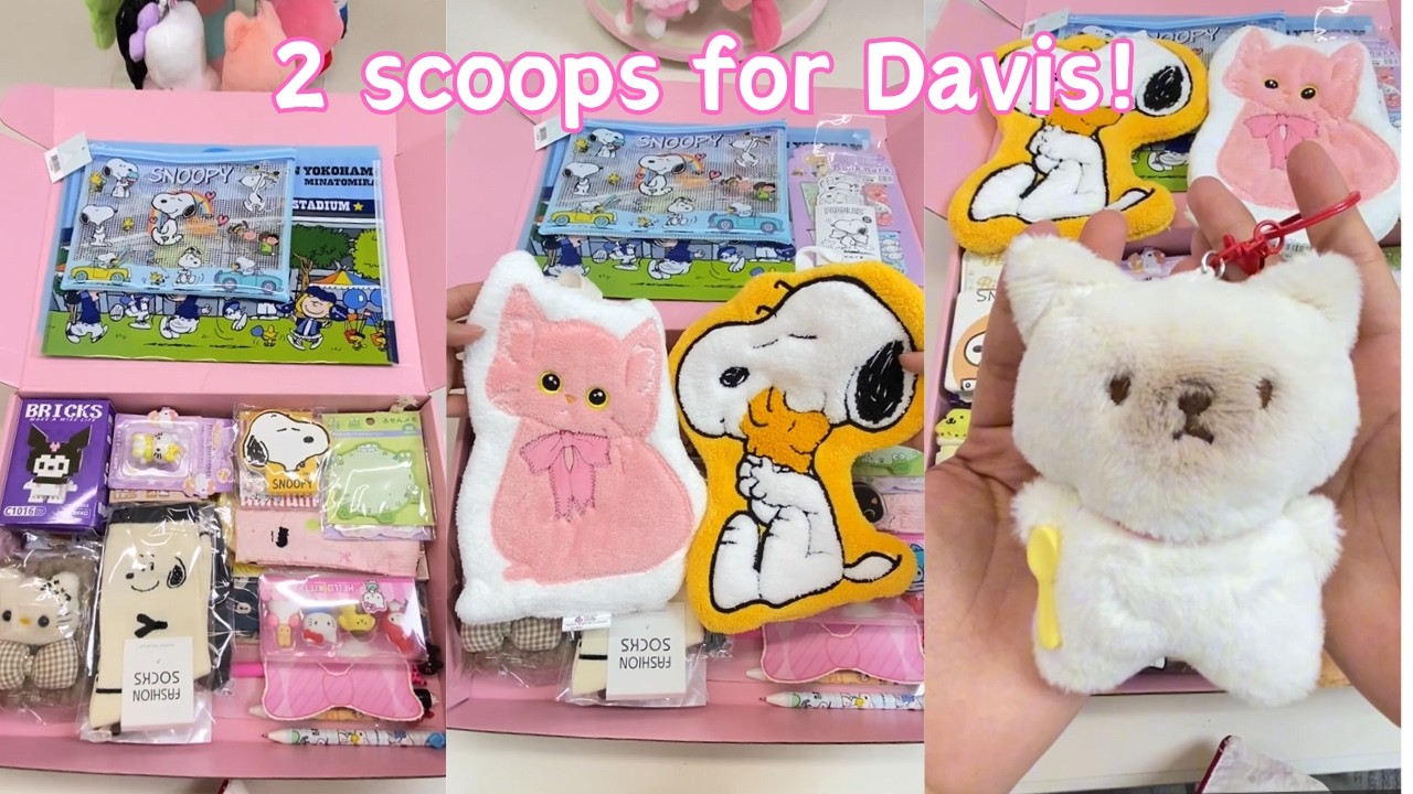 2 scoops for Davis! She loves snoopy&cat&dog&the lesser know Saniro Character!