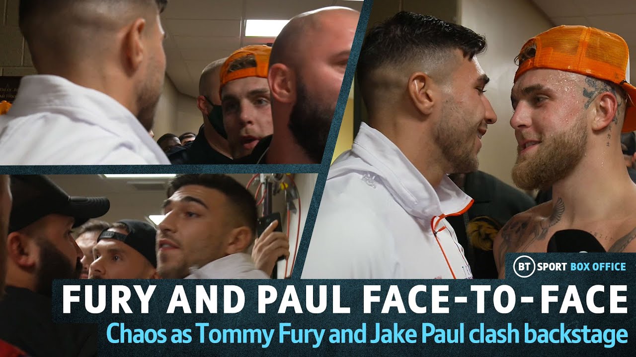 Heated Exchange! 😮 Tommy Fury And Jake Paul Finally Come Face-To-Face And Clash Backstage