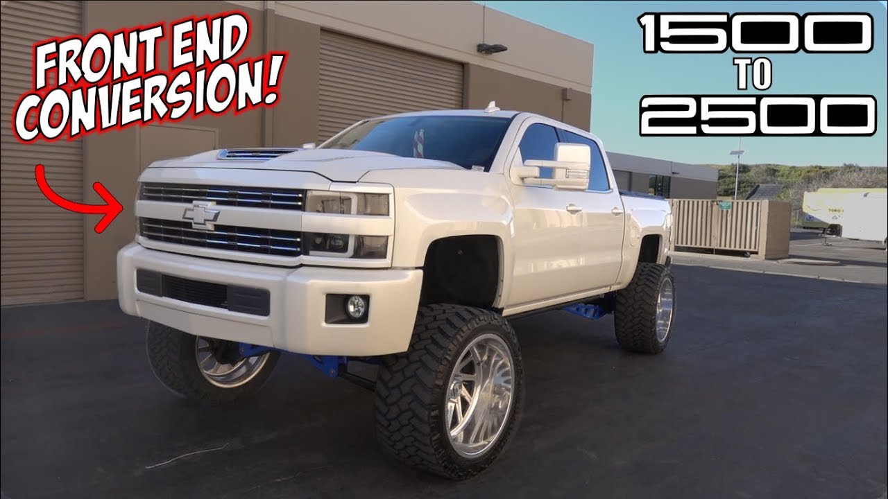 HE CONVERTED HIS 1500 SILVERADO TO A 2500!