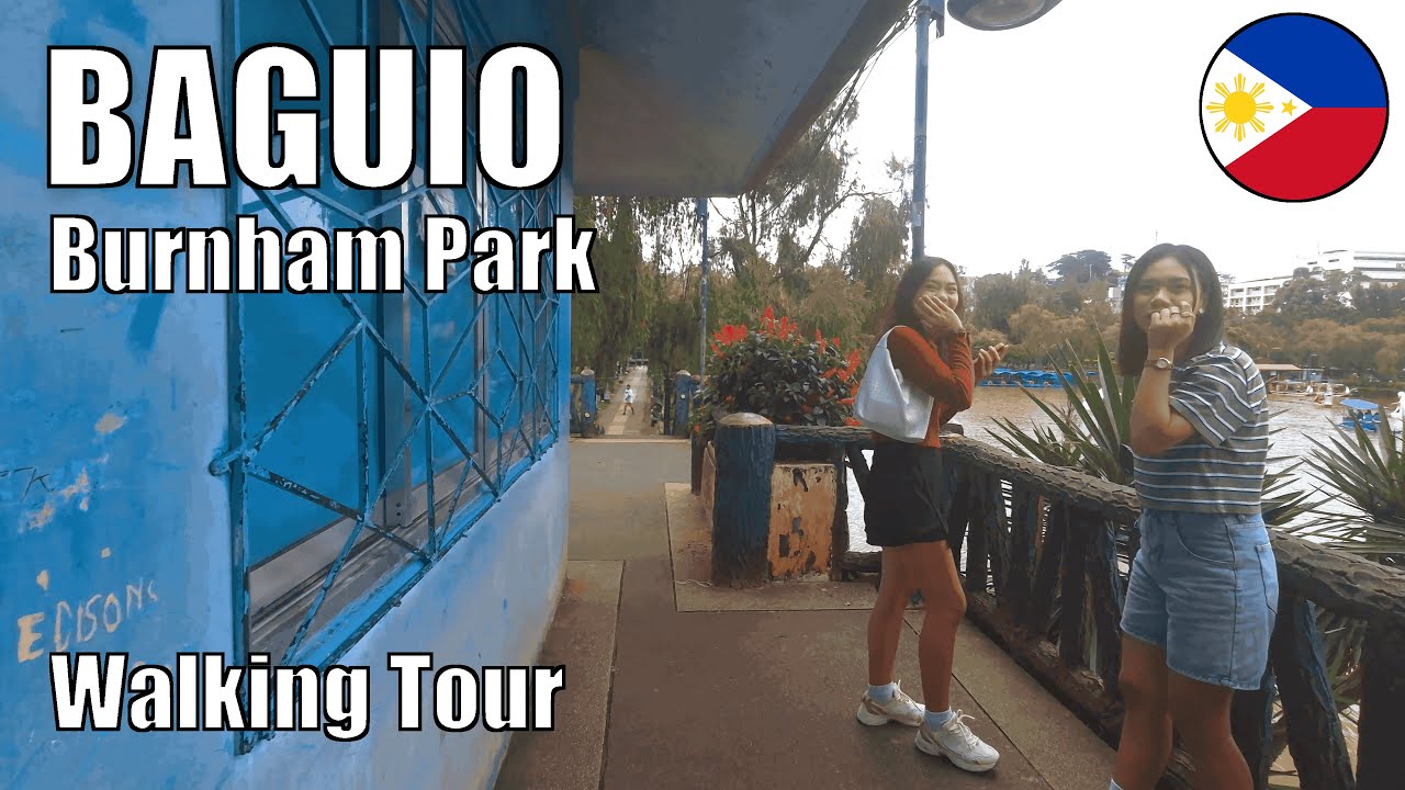 [4K] Baguio Walking Tour — Burnham Park, Philippines | Peaceful City Ambience HDR
