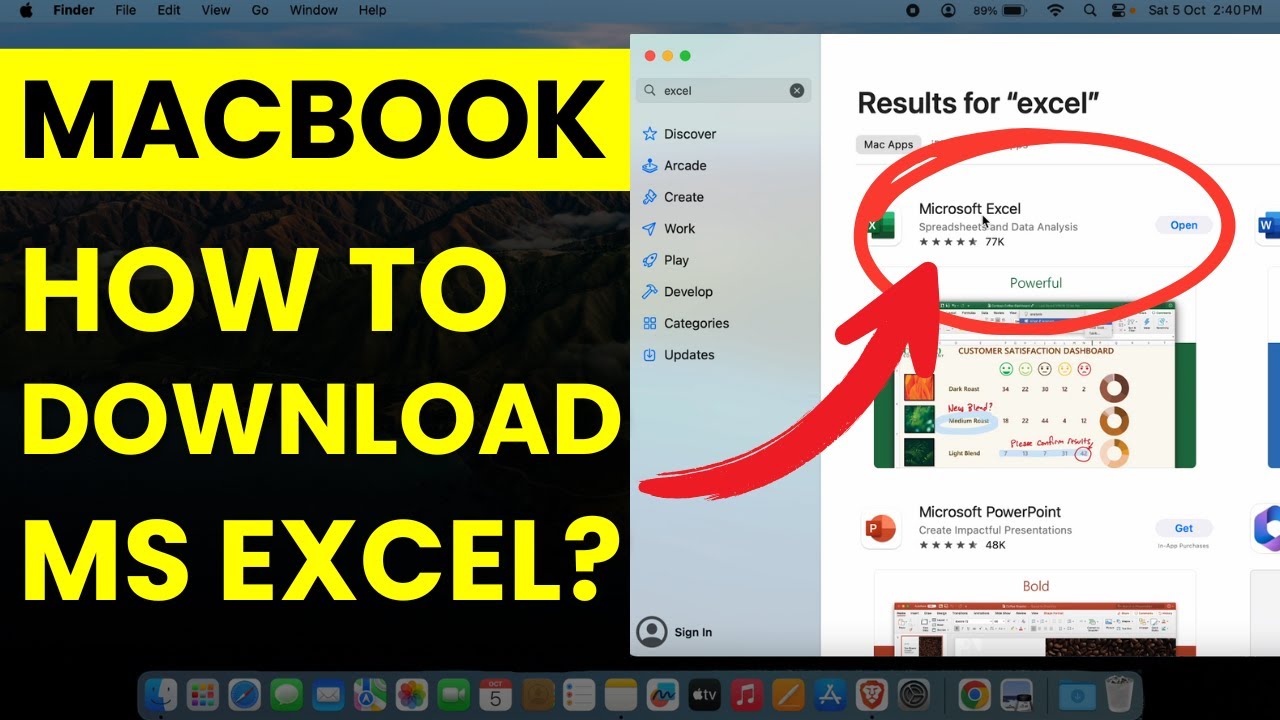 Download Excel for Mac - How to Install Microsoft Excel in Macbook Pro, Air, Mini, and iMac