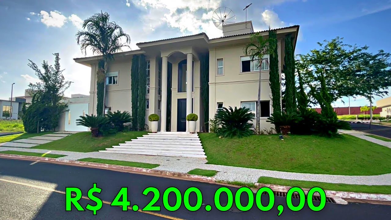 CASA DE LUXO ESTILO NEOCLÁSSICO JARDINS GÊNOVA UBERLÂNDIA-MG