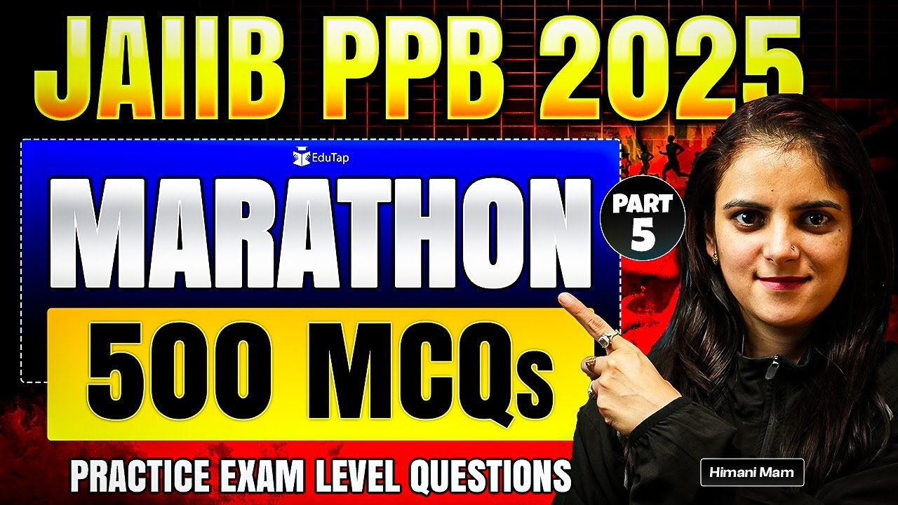 JAIIB PPB Marathon Class 2025 | JAIIB PPB Important Topics & Questions | JAIIB Nov 2025