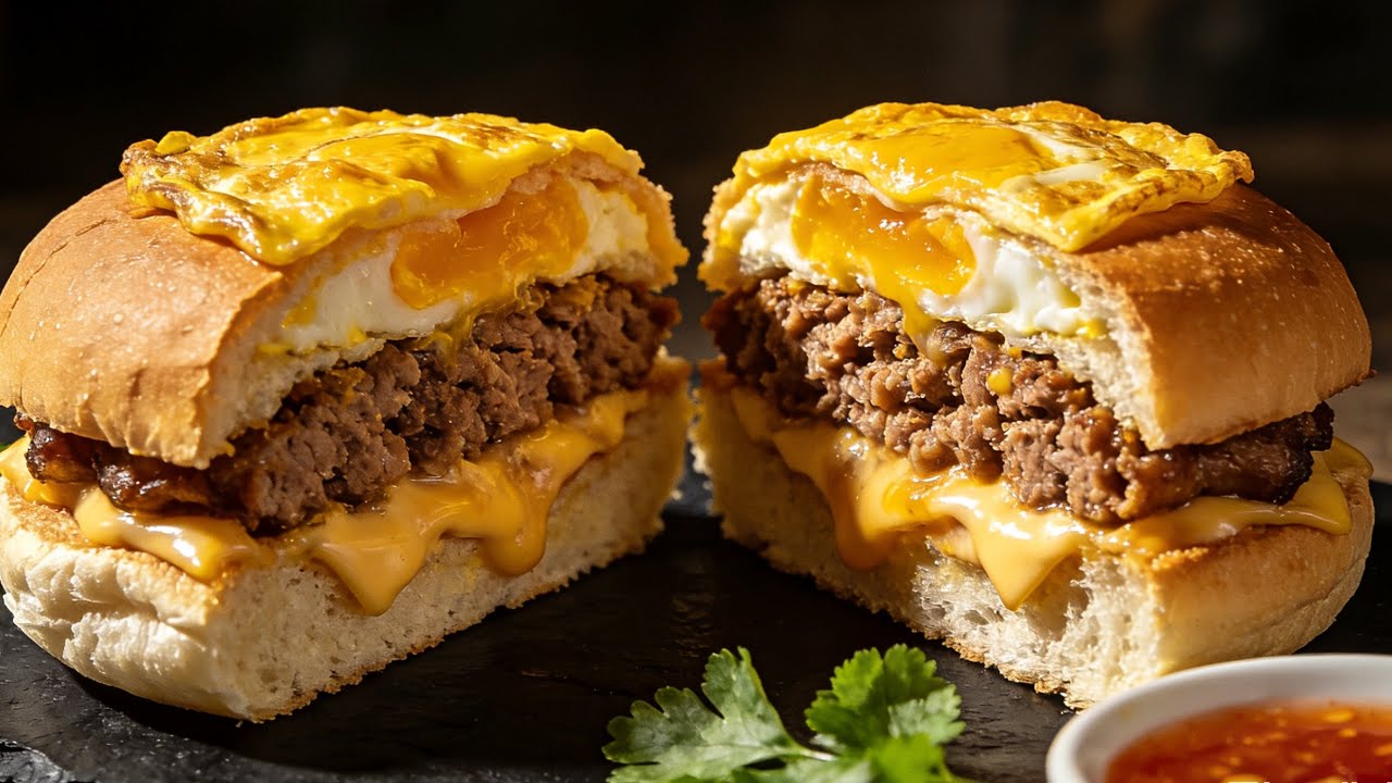 ❇️中國美食-Egg and Meat Burger