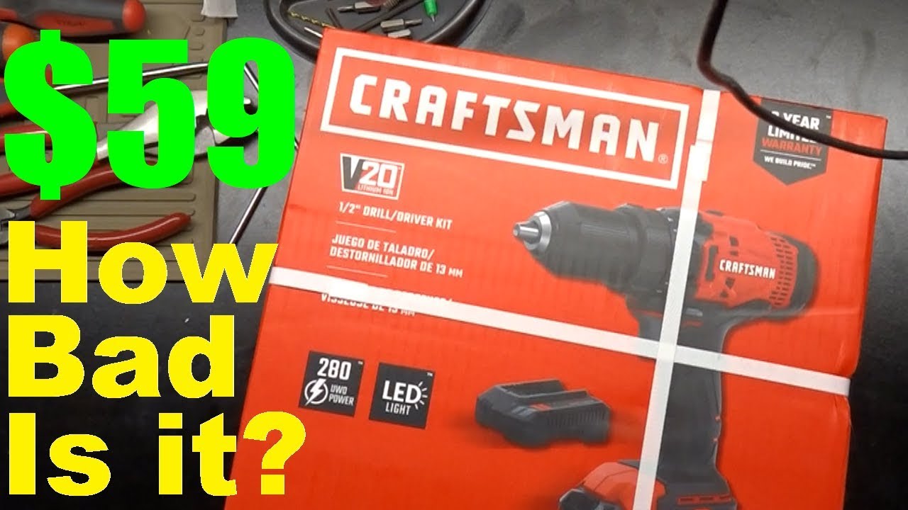 Craftsman V20 Drill Driver (Teardown and Test)