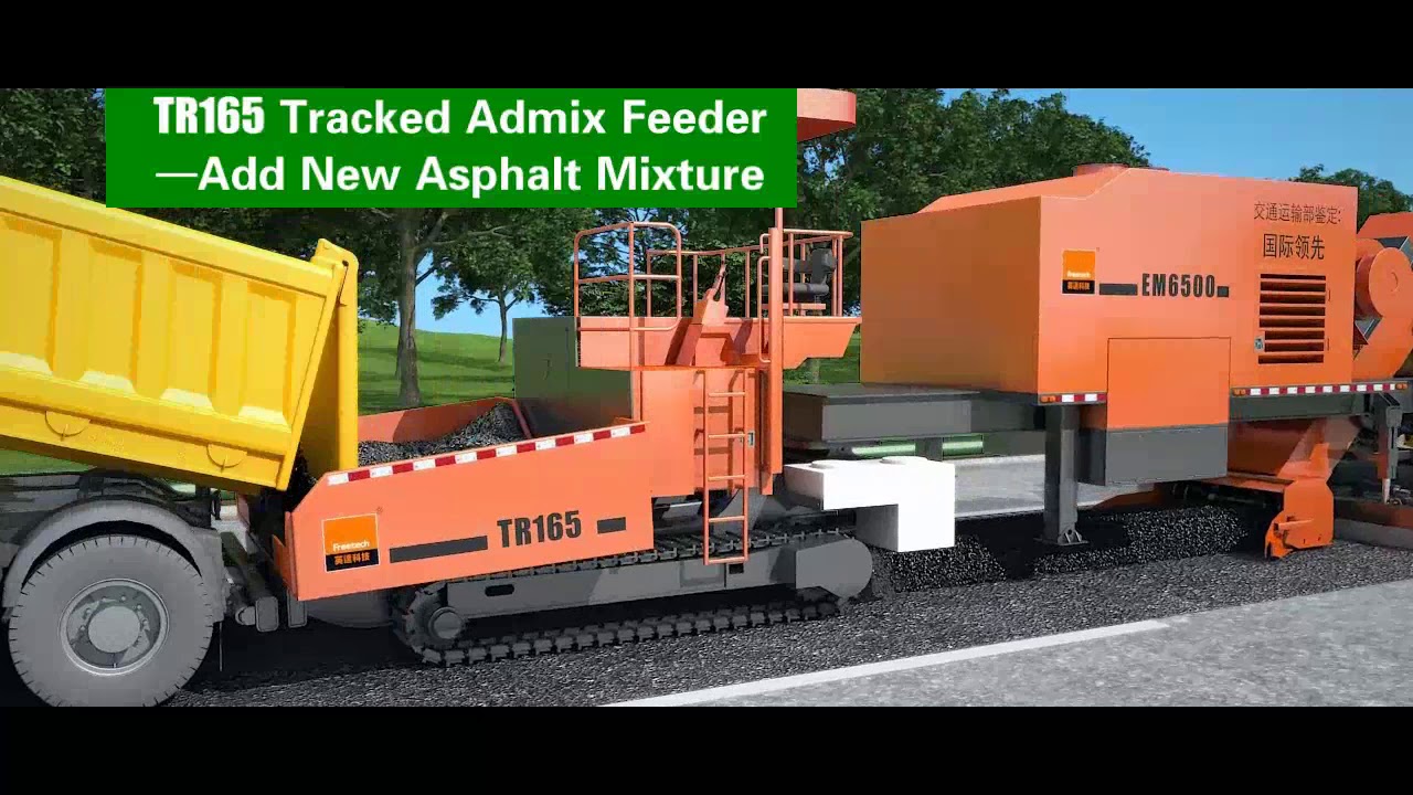 Hot in Place Paving Recycling Remix Process Animation - Clean Paving Technology