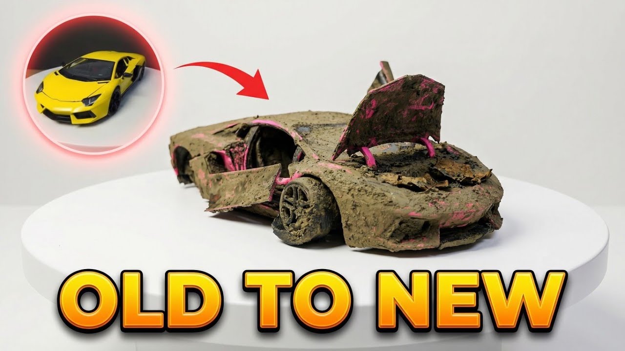 Restoring a 20-Year-Old Lamborghini Toy to BRAND NEW! 😱 | Satisfying Transformation