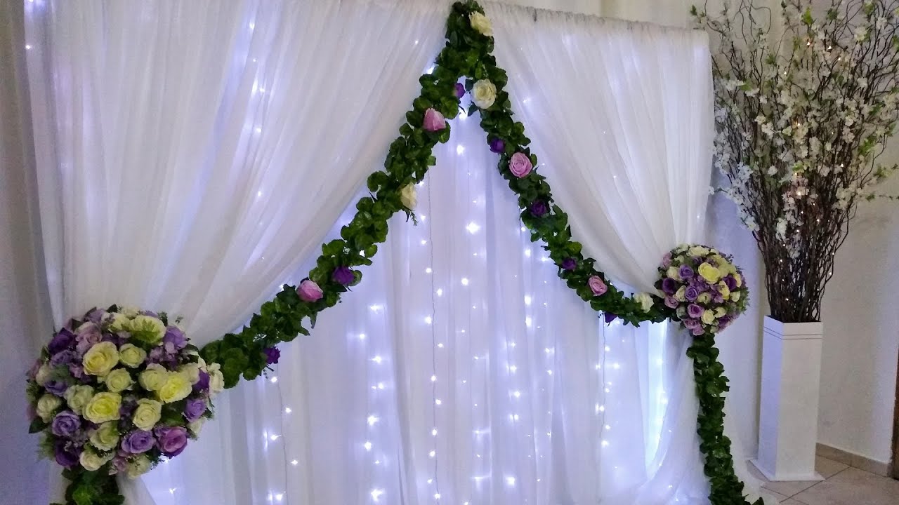 Como Fazer Painel de Cortinário Com Led Para Decoração de Festas Montar Painel de Cortinas