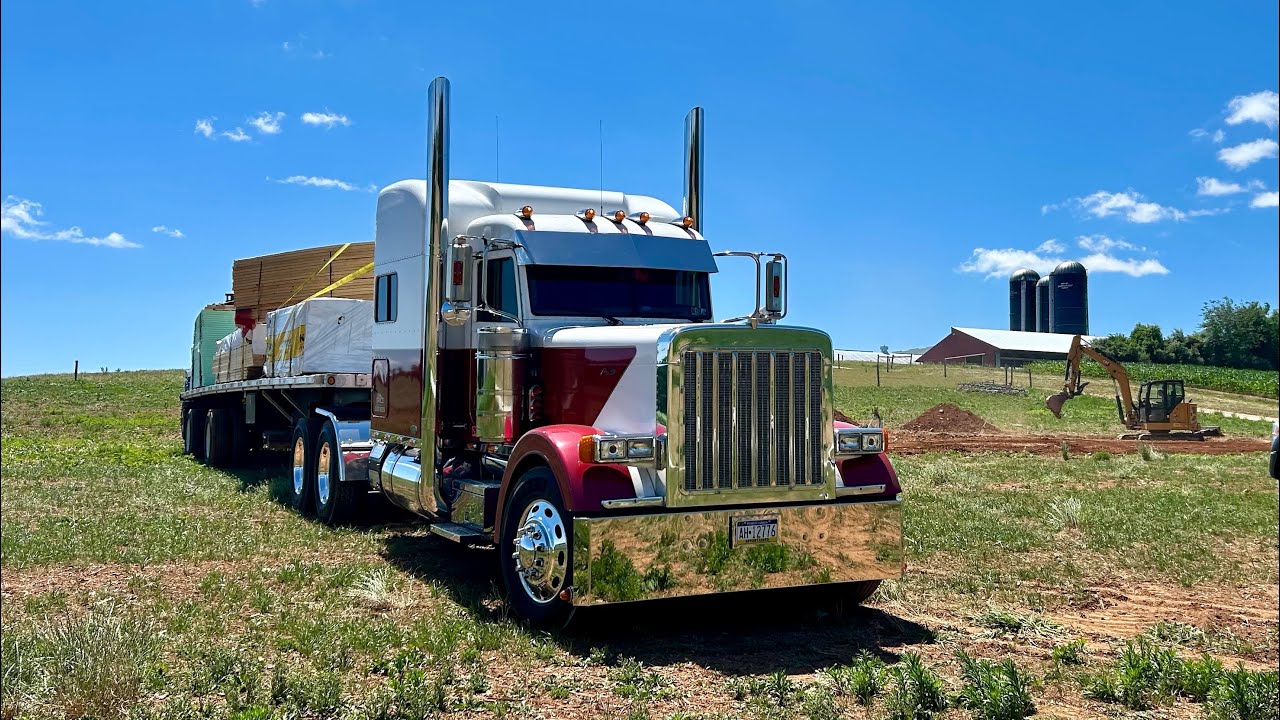 Trucking vlog   Another Amish schoolhouse delivered,   Oversized panels to New Jersey 🇺🇸