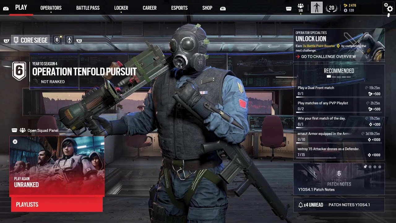 Rainbow Six Siege.