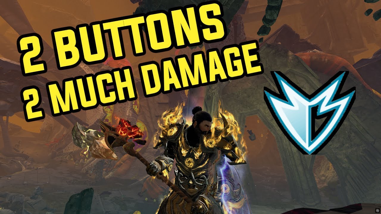 2 BUTTON DRAGONHUNTER | GUILD WARS 2 | EASY BUILD GUIDE | NO ROTATION, NO PROBLEM | 35K DPS