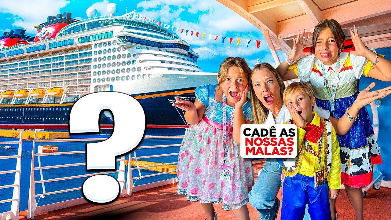 DESESPERO ! NOSSAS MALAS SUMIRAM NO CRUZEIRO DA DISNEY  *Deu ruim