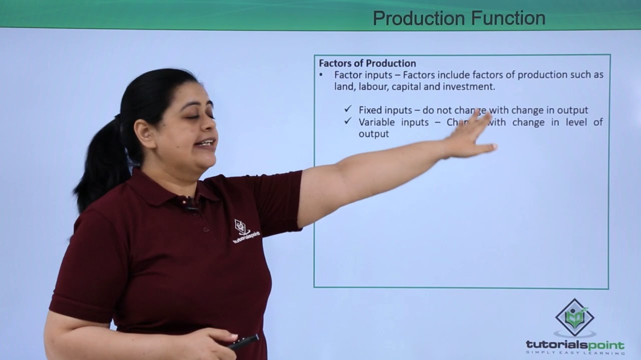 Class 12th – Producer’s Behaviour | Economics | Tutorials Point