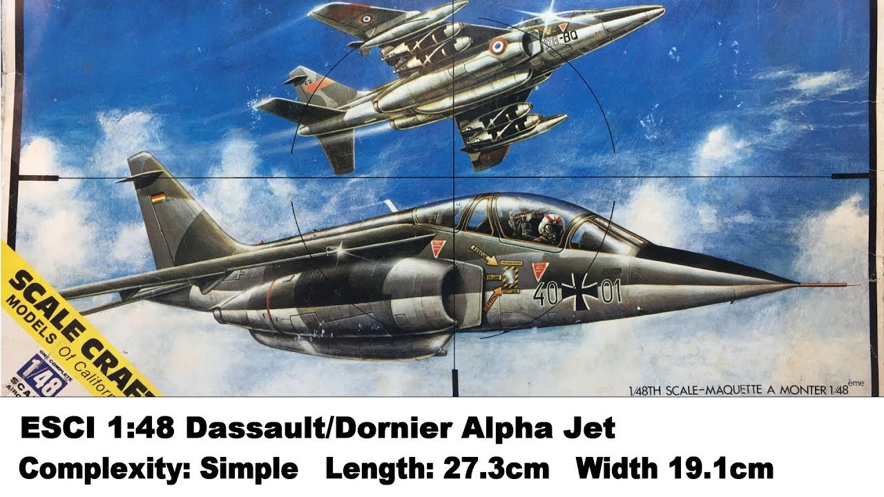 ESCI 1:48 Dassault/Dornier Alpha Jet Kit Review