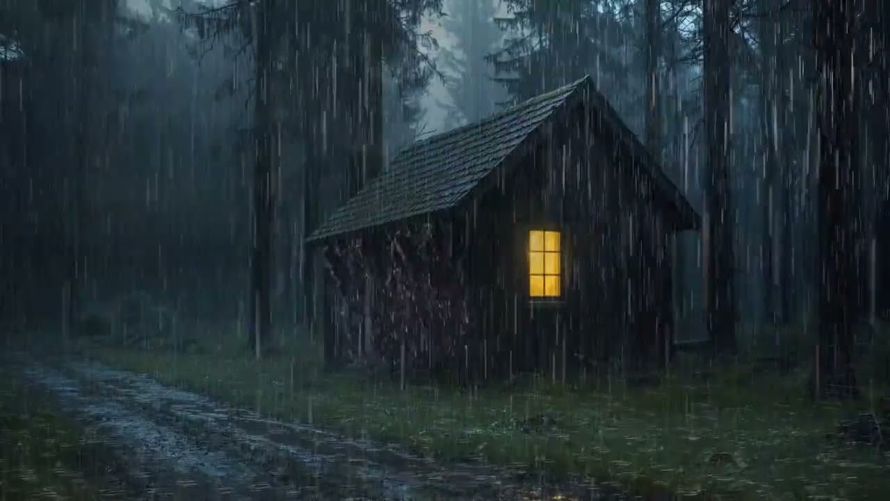 Rain Sounds and Cozy Room Atmosphere for Deep Sleep Aid