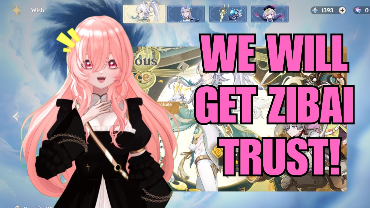 streaming until I get zibai | Genshin Impact