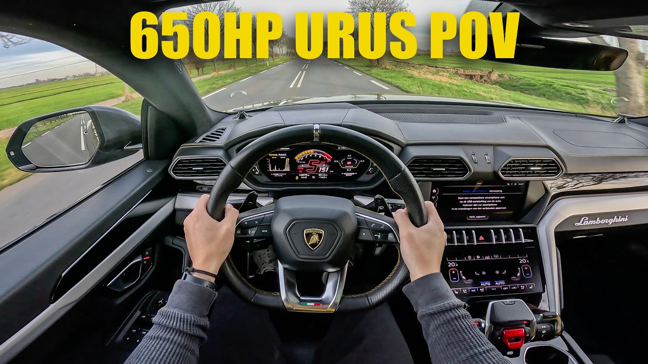650HP Lamborghini URUS with LOUD DECAT Exhaust - POV Test Drive