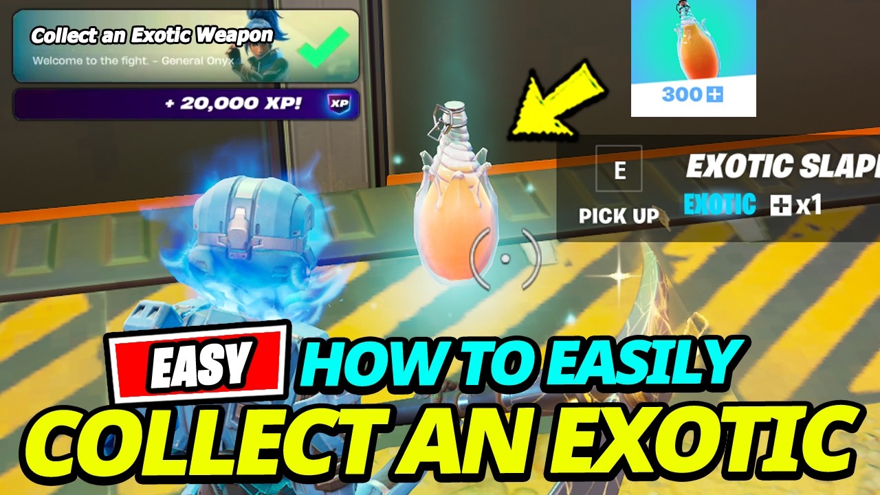 (FULL GUIDE) How to EASILY Collect Exotic Weapons in Different Matches - Fortnite Quest