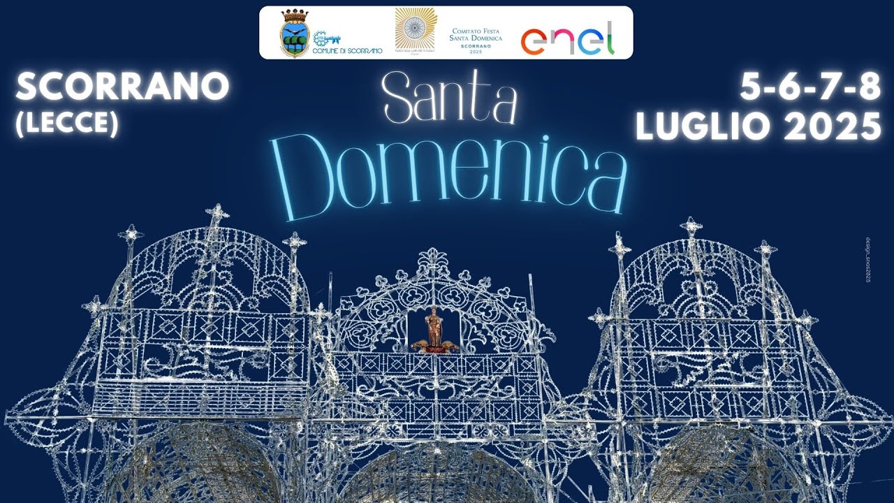 Santa Domenica (Scorrano - LE) Le Luminarie 2025 al TG1