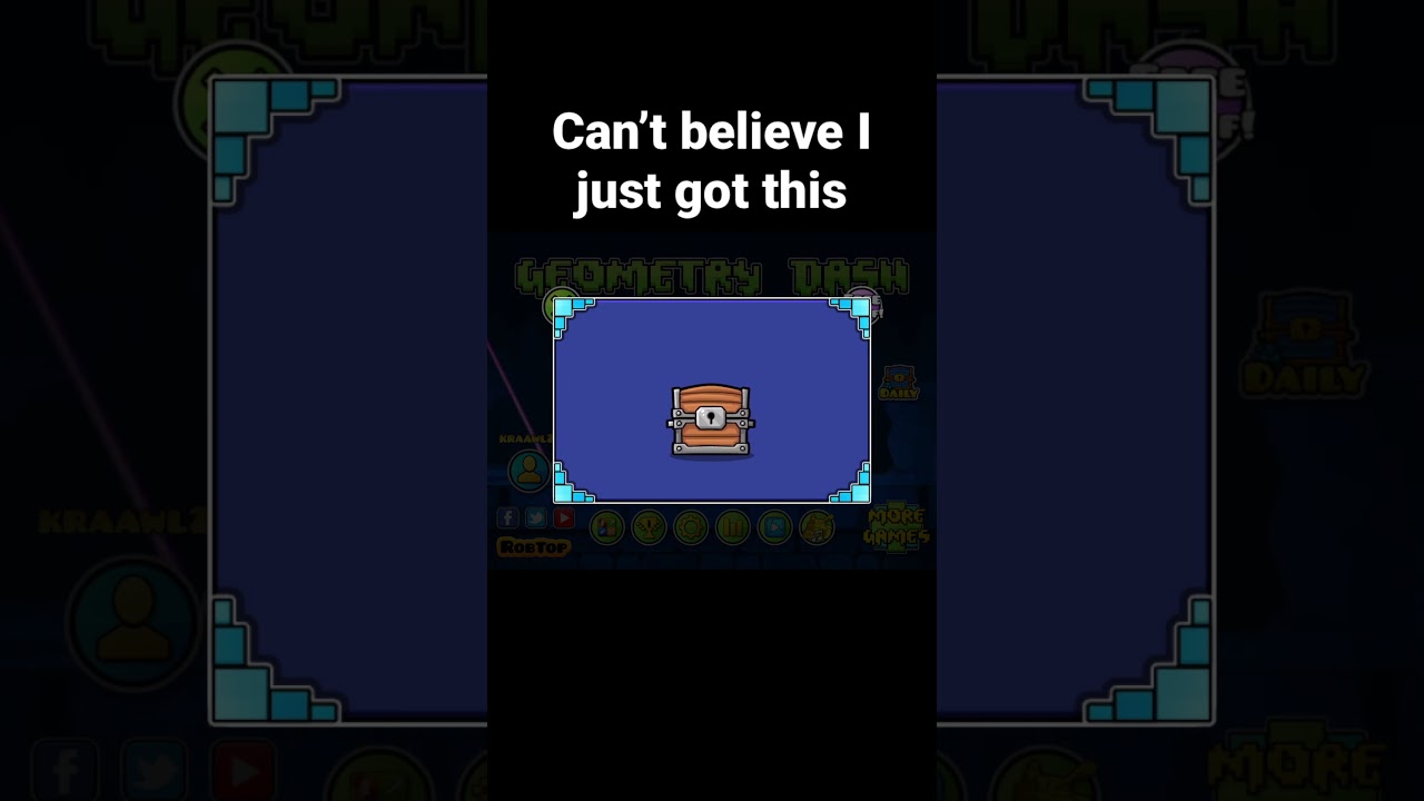 Rare item from chest #geometrydash