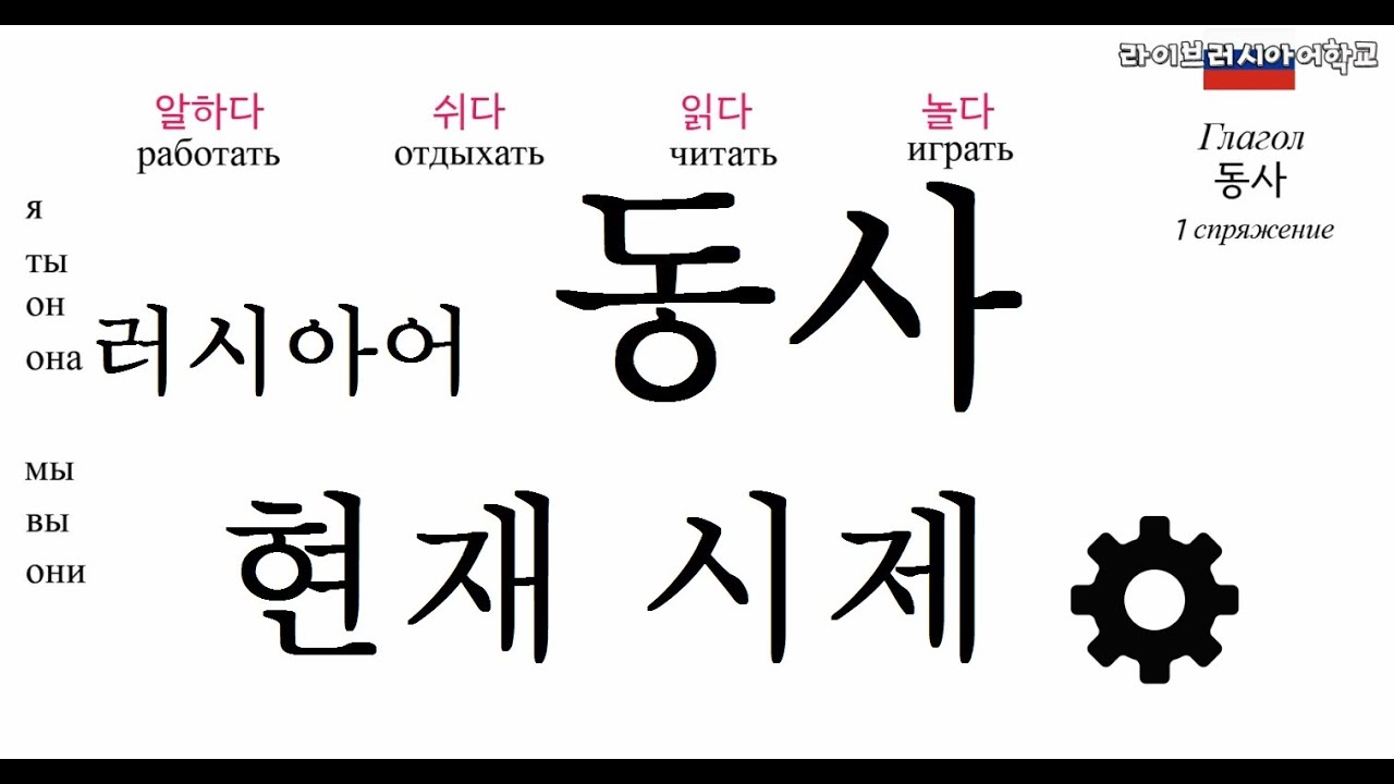 러시아어 문법 동사 현재 시제
